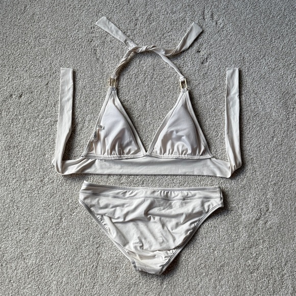 Bleu Rod Beattie White Halter Top and Bottom Bikini - Picture 8 of 8